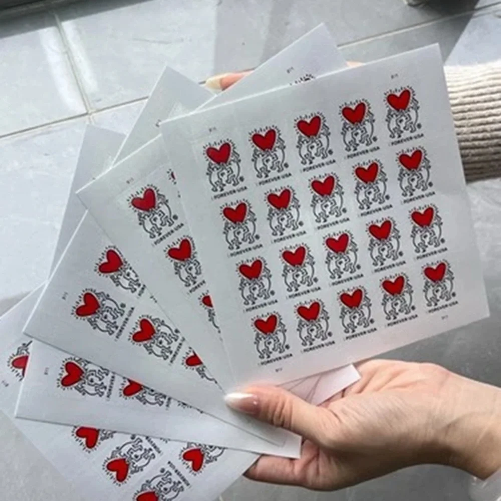 2025USA  Forever Love Series Stamp - 50 Books